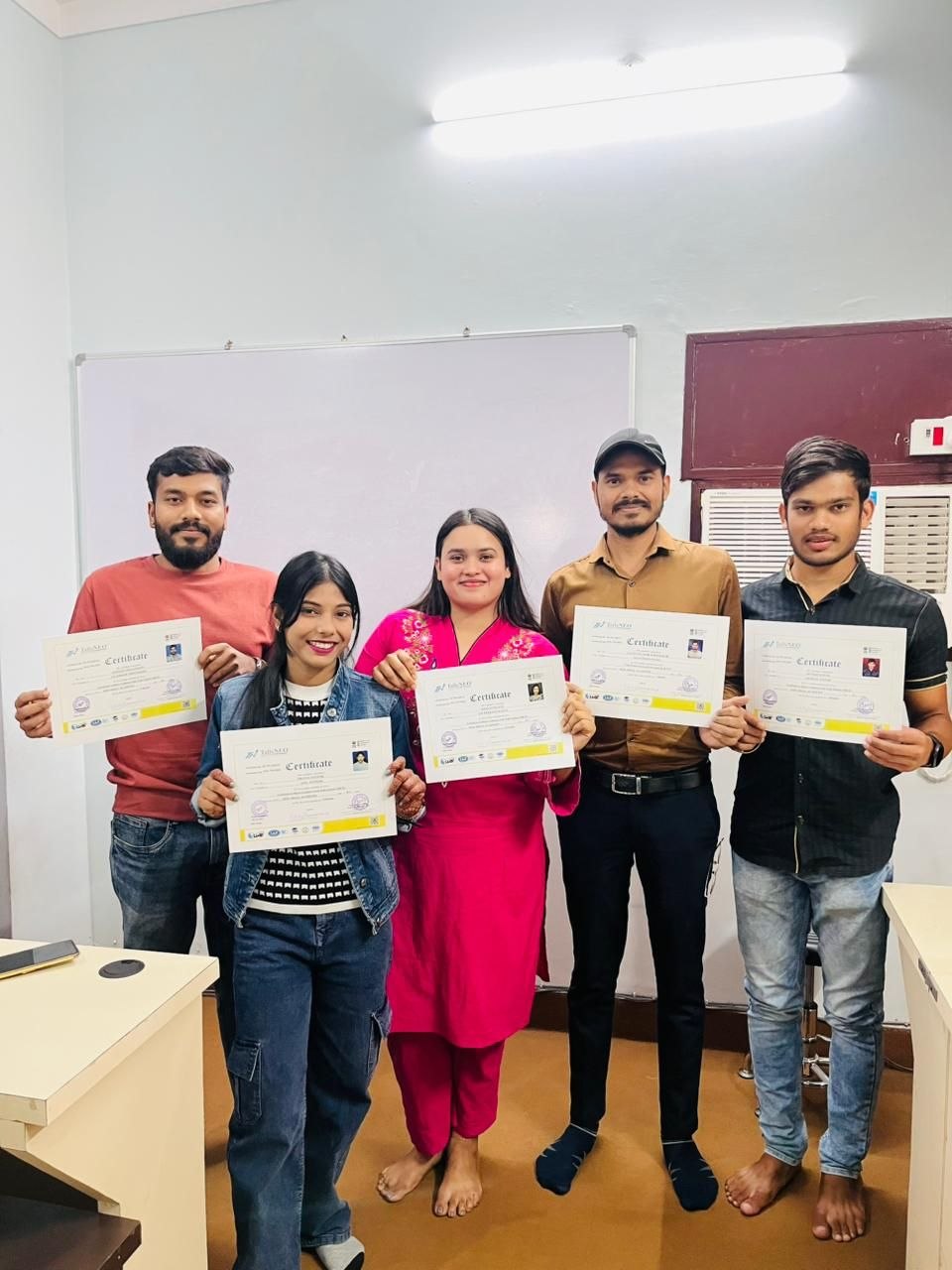Certified students group photo